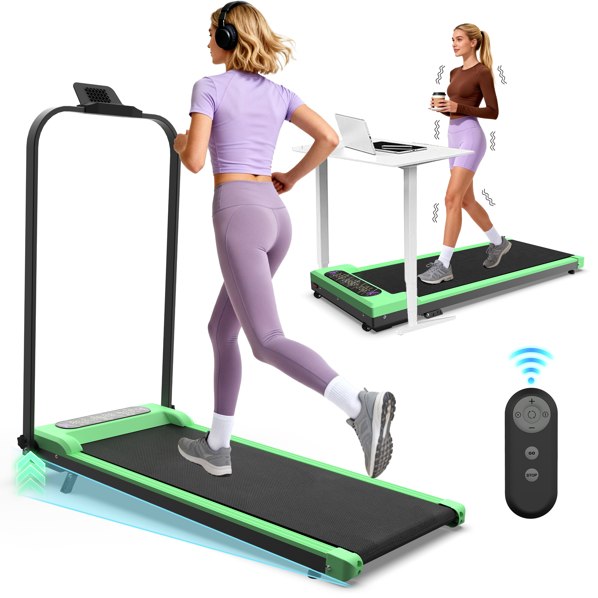 Tapis roulant pliable poignée inclinaison tapis de marche bureau