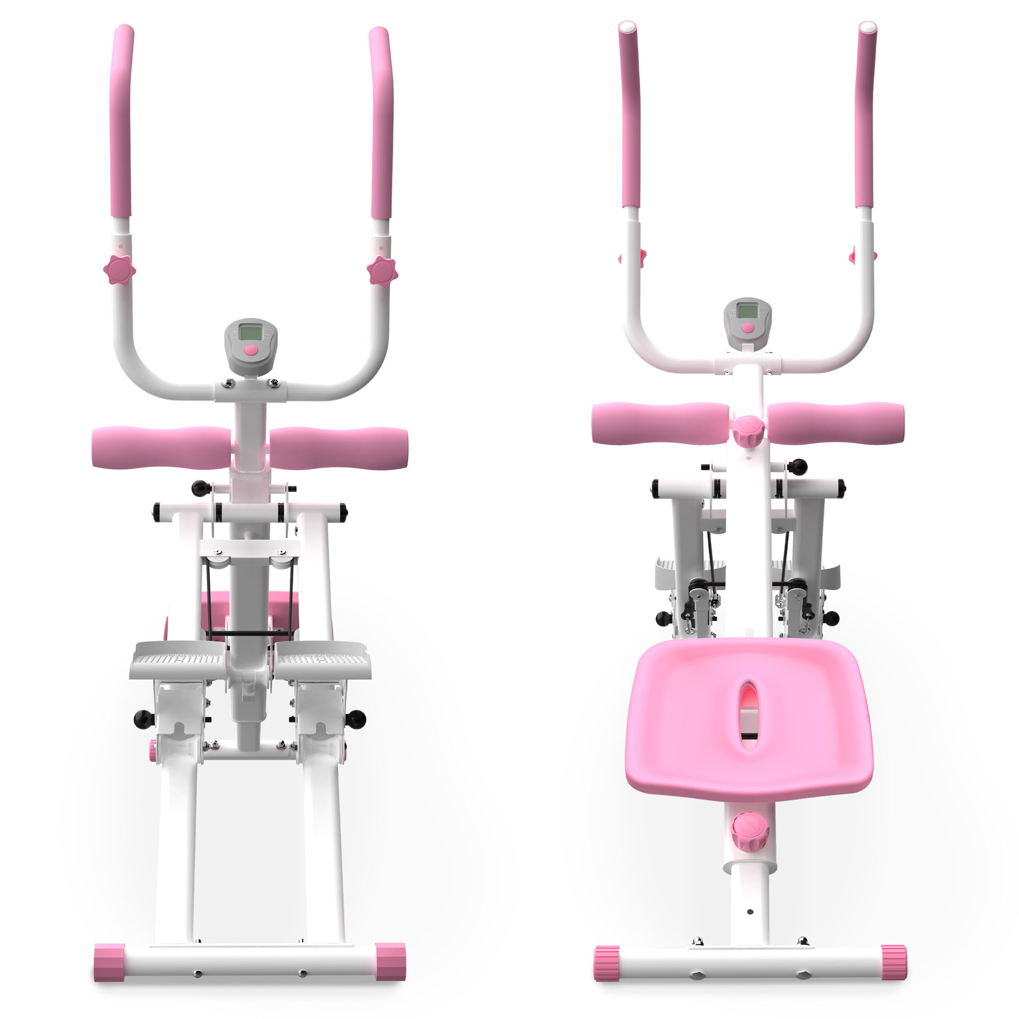 Machine escalier abs 2-en-1 rose multifonction