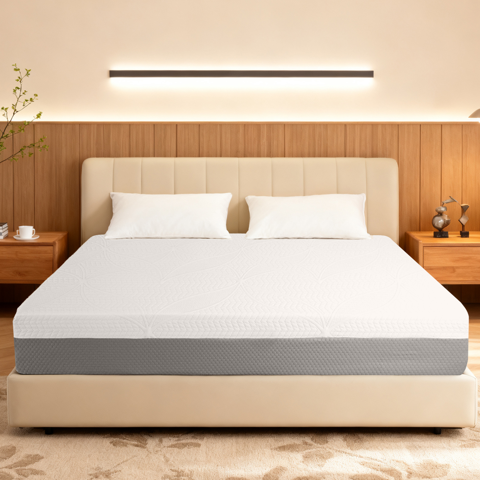 Matelas KING 14po 4 couches mousse design japonais