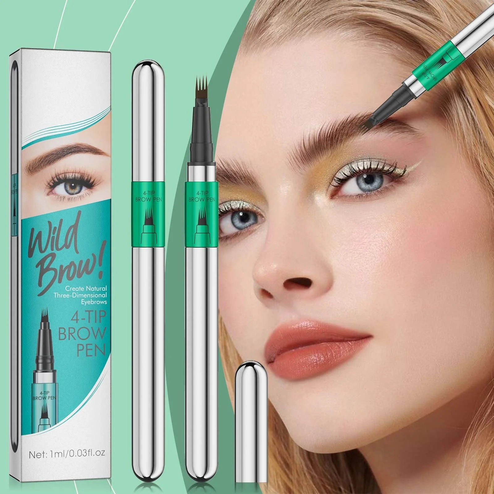 Crayon sourcils microblading 4-pointe waterproof 01,02,03