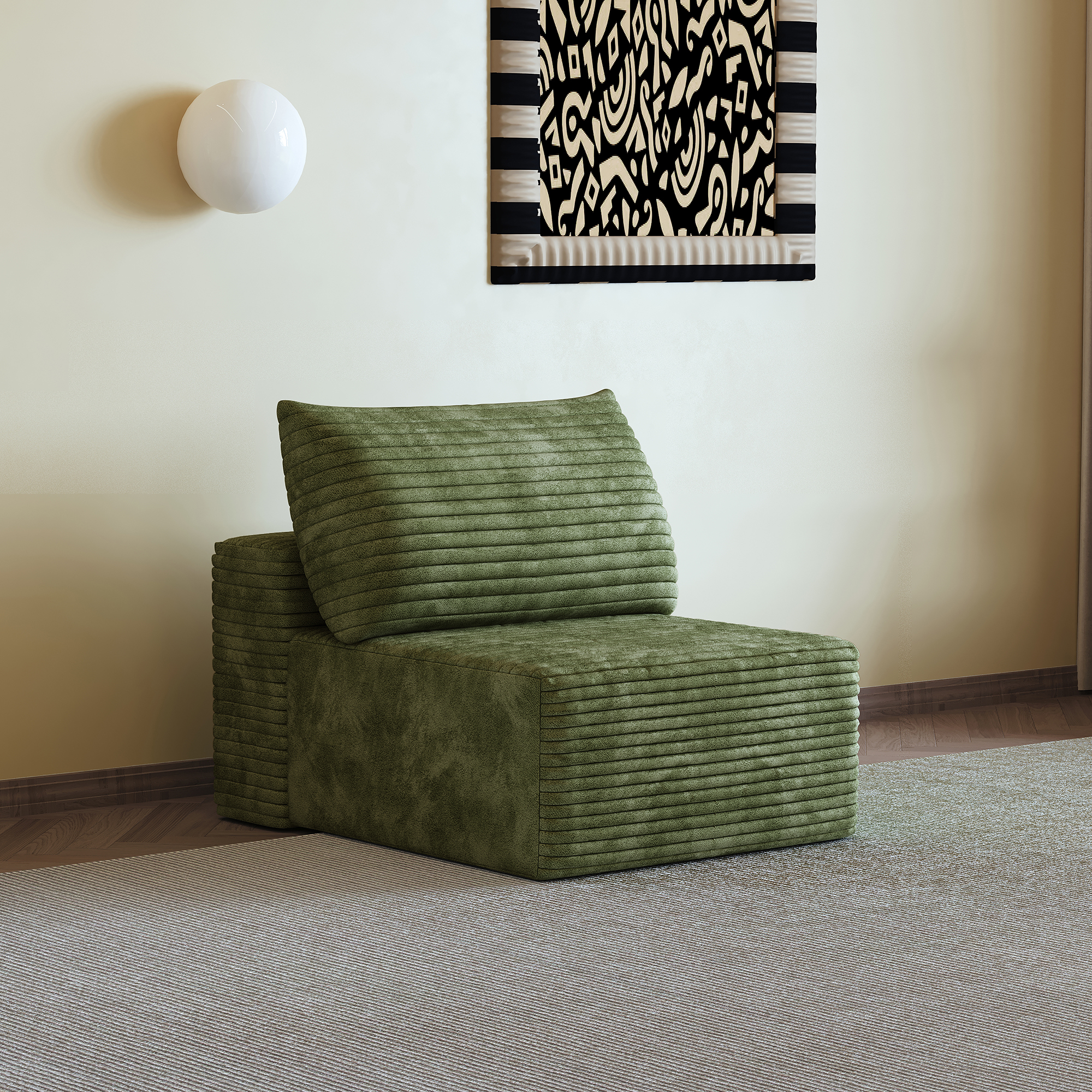Y165-1S-GREEN fauteuil 1 place vert