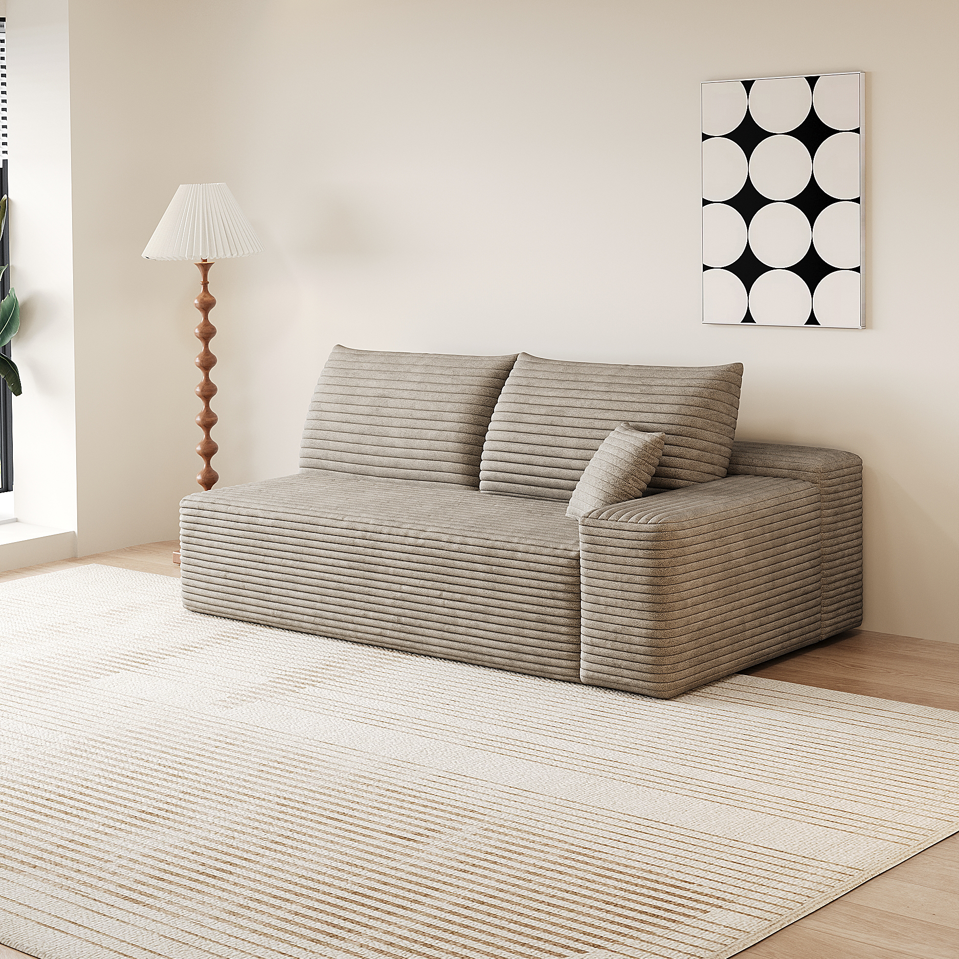 Y165-3R-CAMEL Sofa 3 places droit