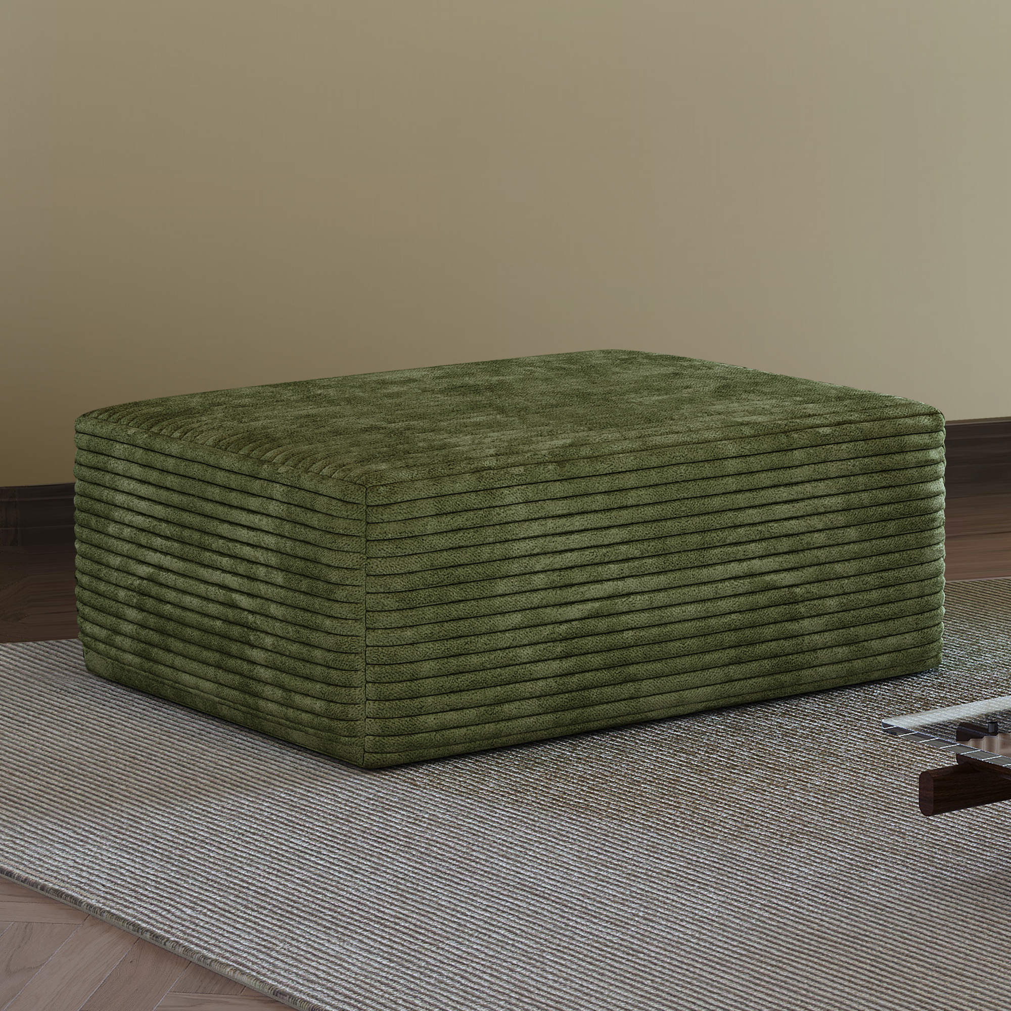 Y159-OTTOMAN-GREEN Ottoman vert