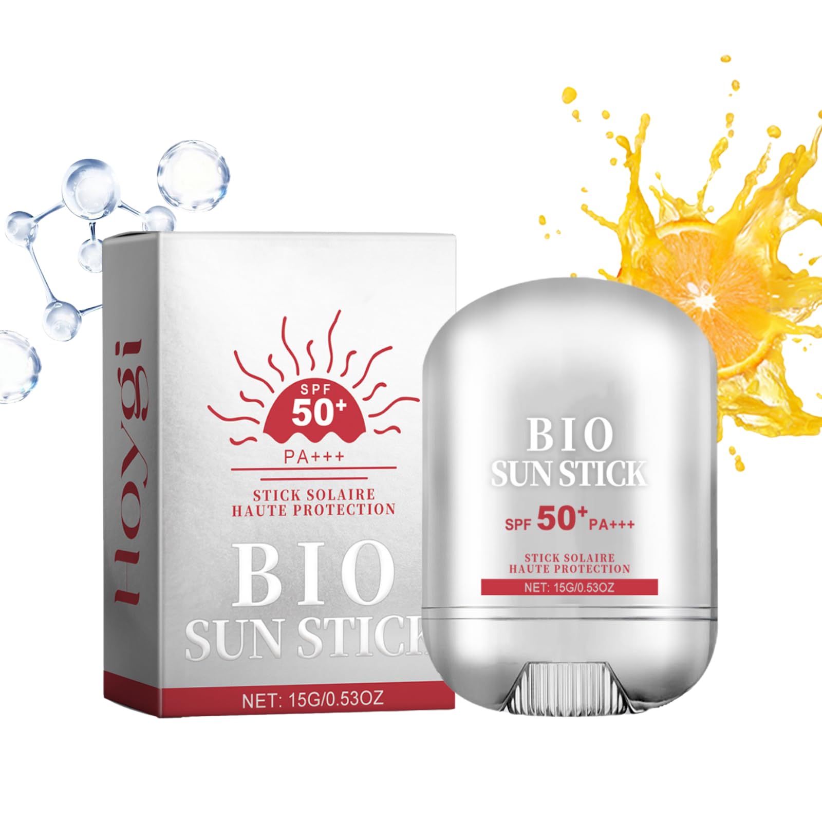 Bâton crème solaire Bio SPF 50 waterproof visage corps