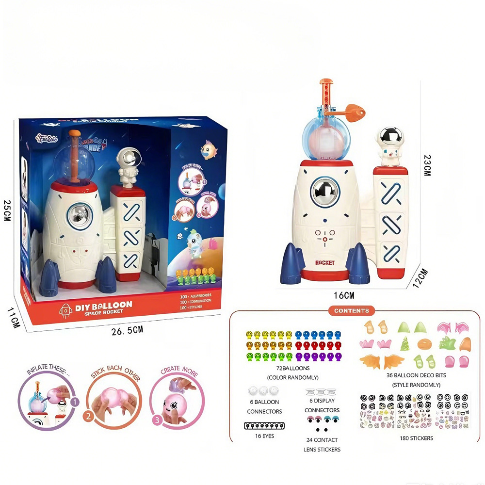 Kit bricolage ballons magiques DIY, autocollants, jouet créatif enfants