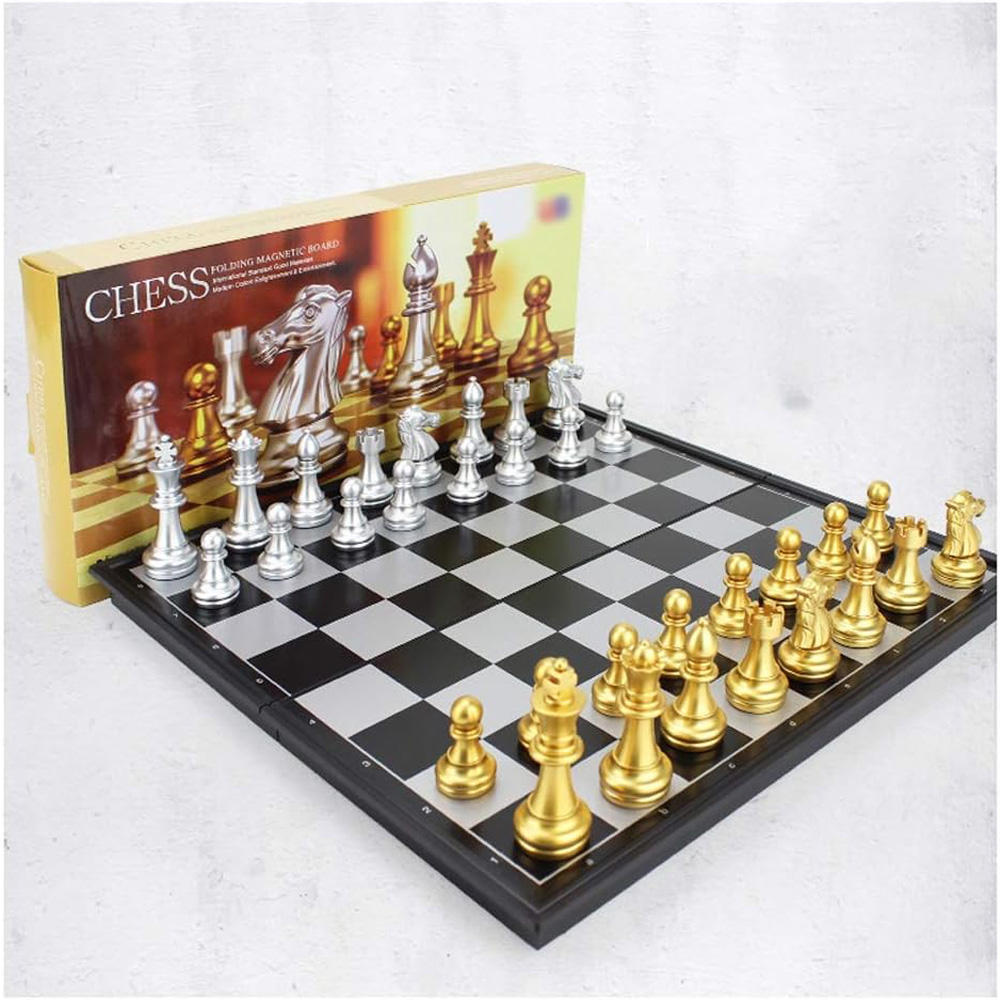 Jeu Échecs Magnétique Pliable Voyage 25 cm