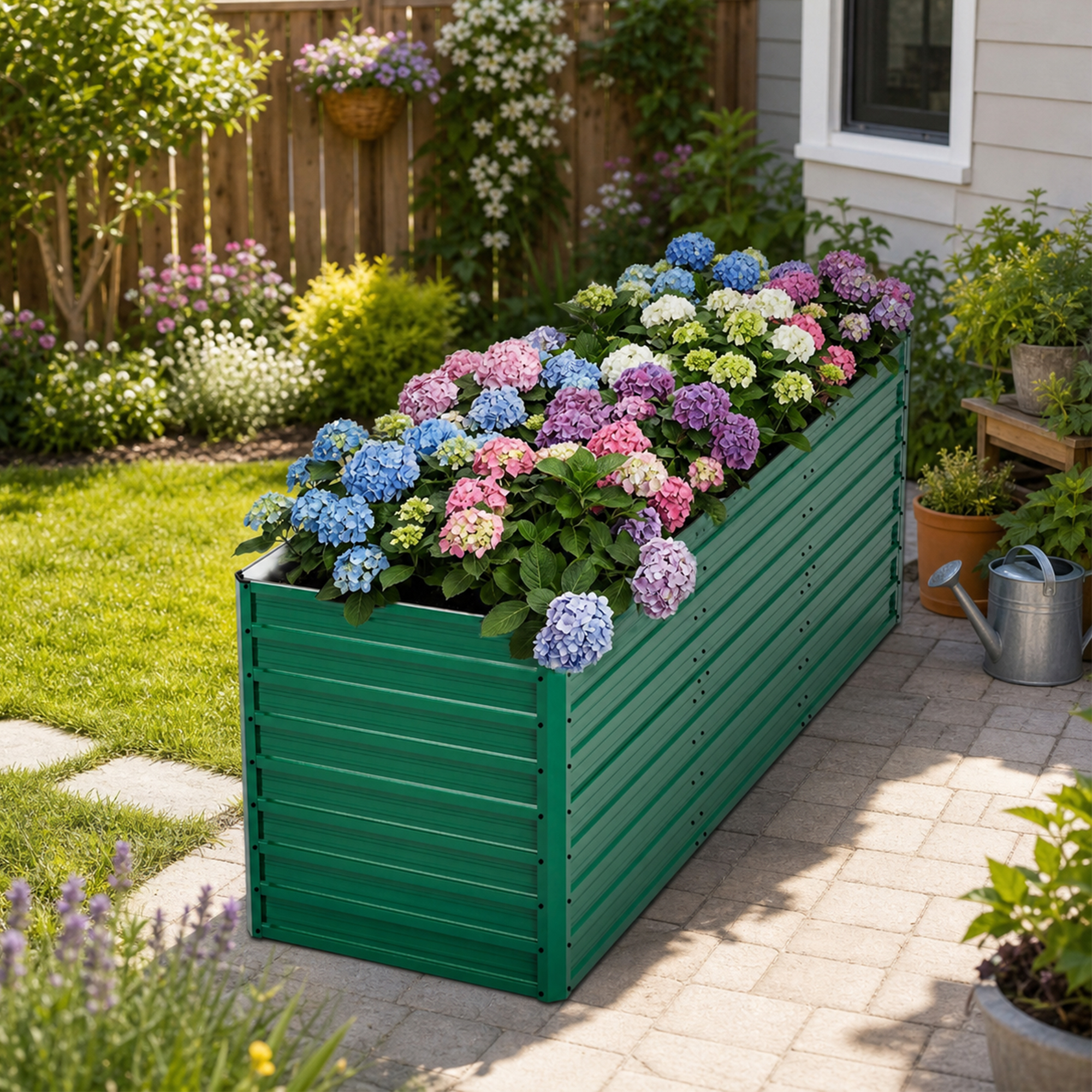 Jardinière surélevée 32po ergonomique métal