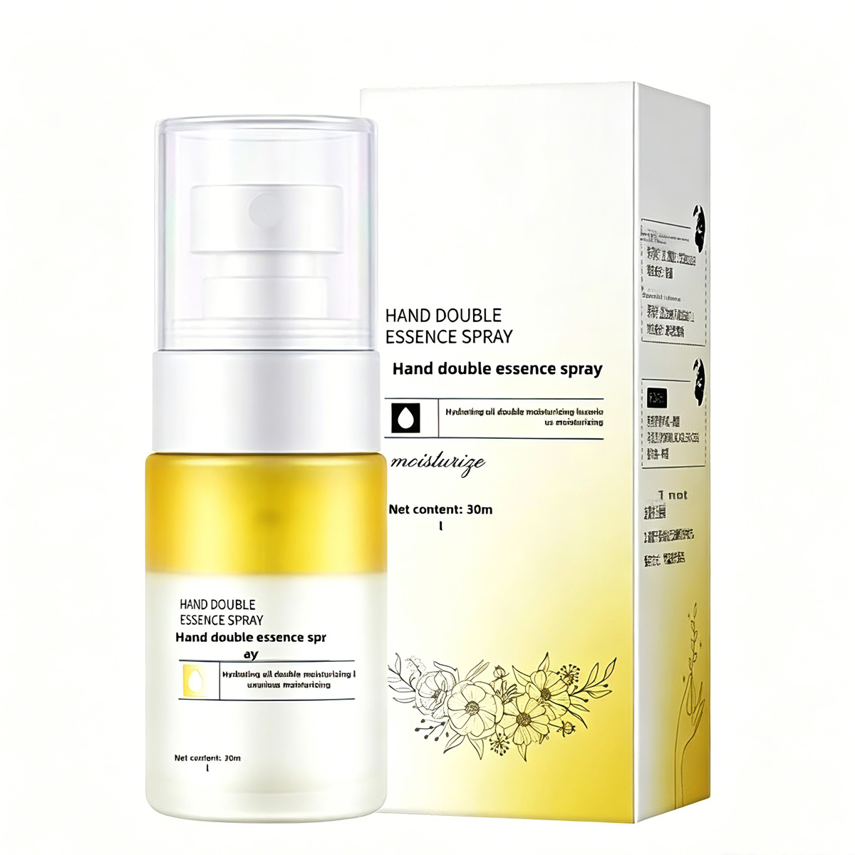 Vaporisateur Hydratant Mains Double Formule Eau-Huile Huiles Végétales 30ml