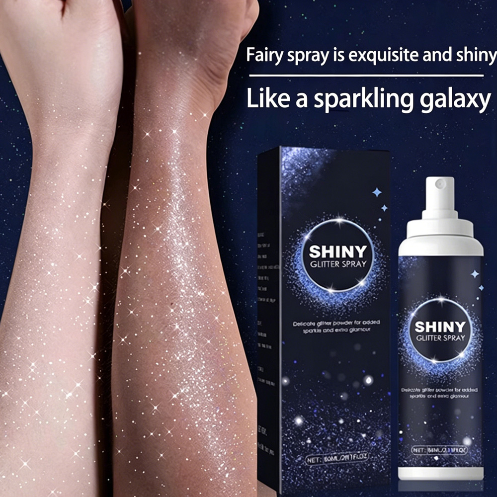 Vaporisateur paillettes brillant effet scintillant cheveux