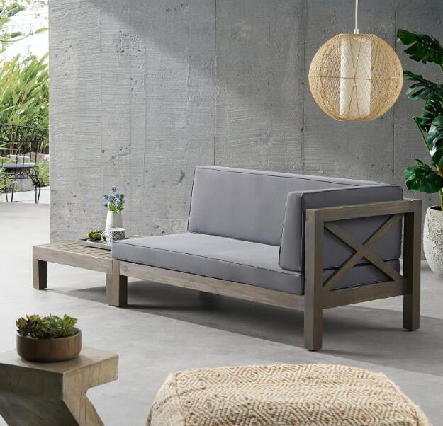 Banc coin BRAVA X-BACK avec table café