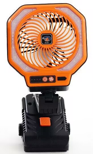 Ventilateur camping 2-en-1 LED, recharge USB-C