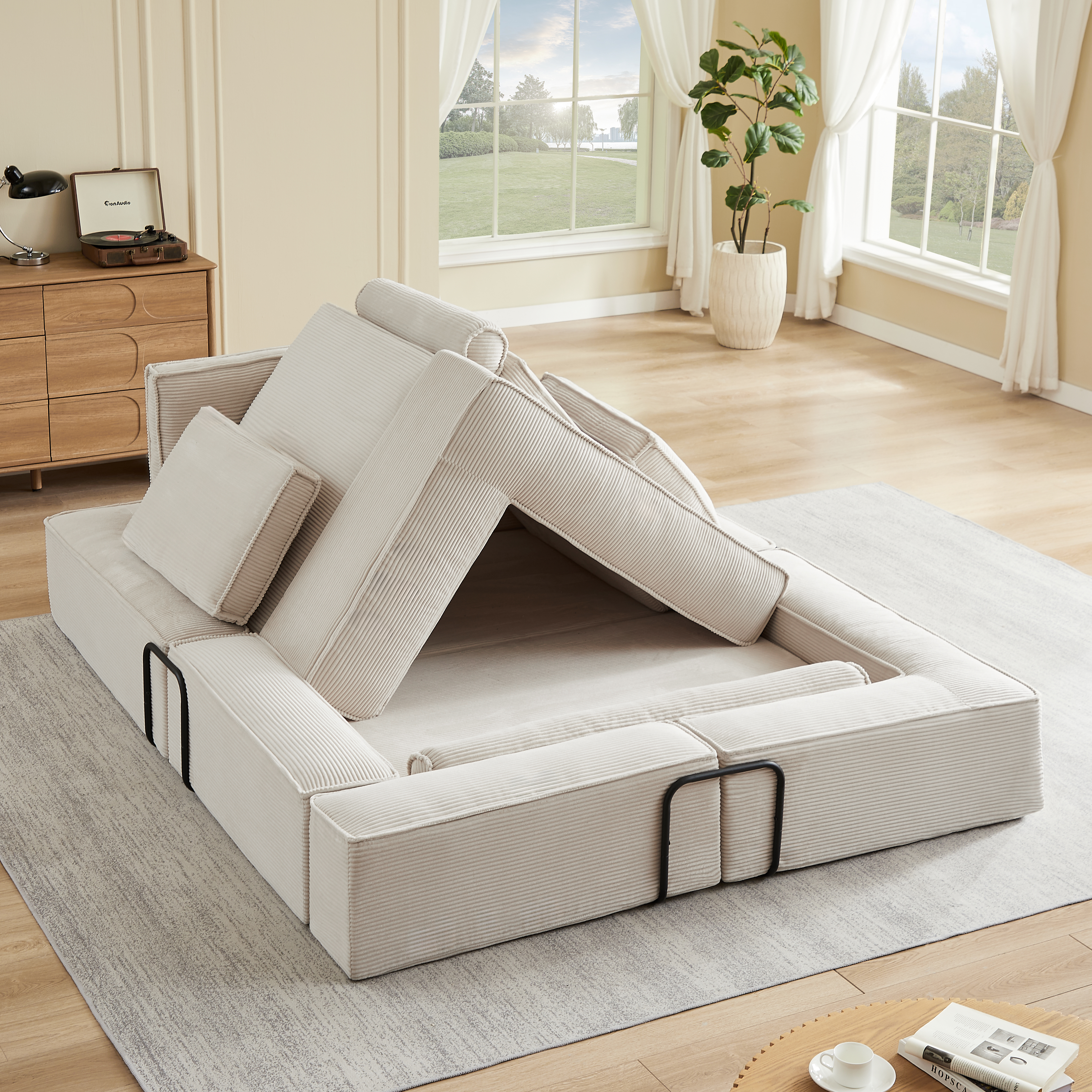 Sofa corduroy moderne multicolore combinable