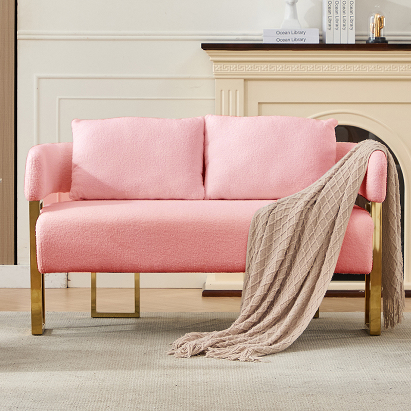 TS chaise décorative moderne pieds or, sans roues, fauteuil