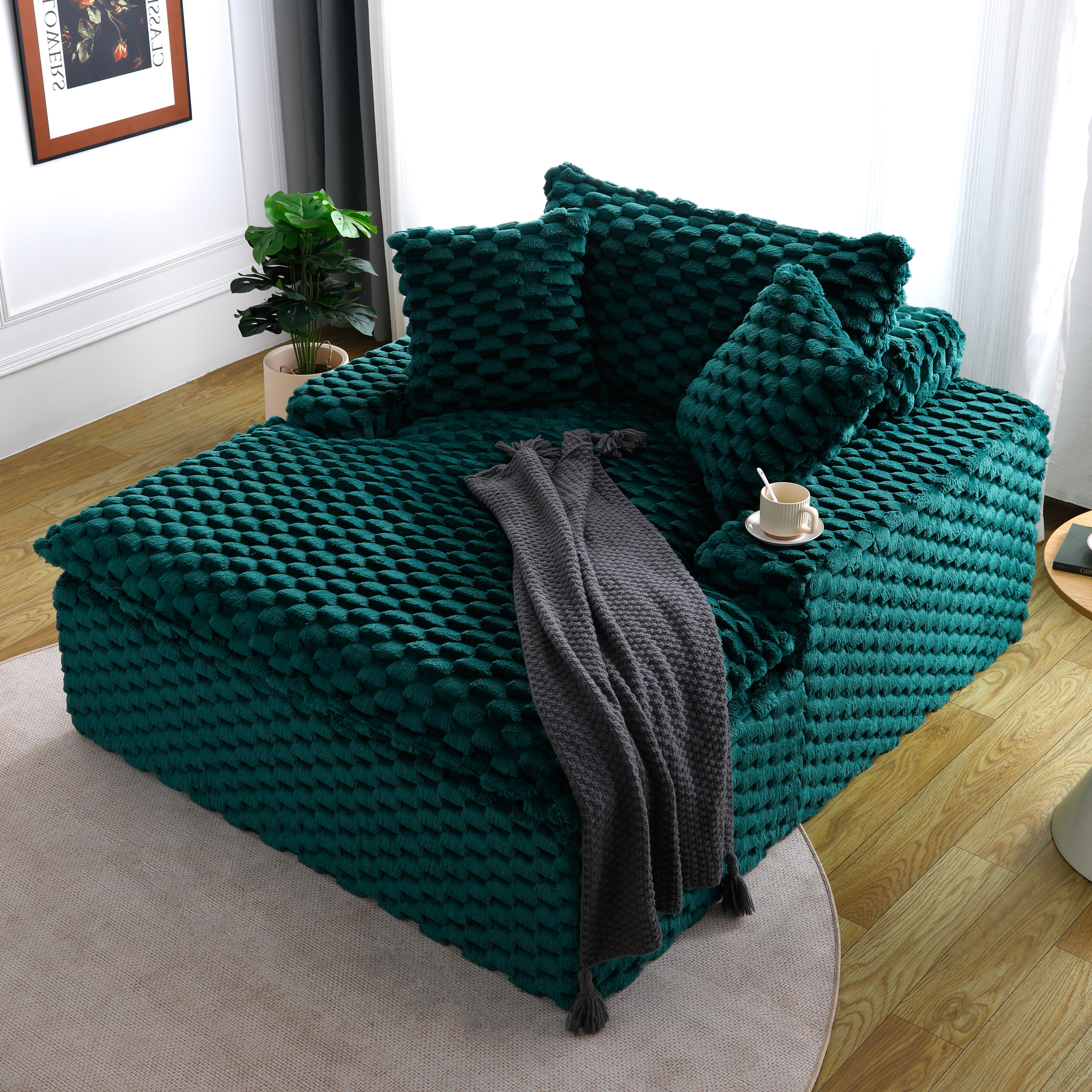 Sofa confort 51", 2 coussins 1 dossier, chambre salon