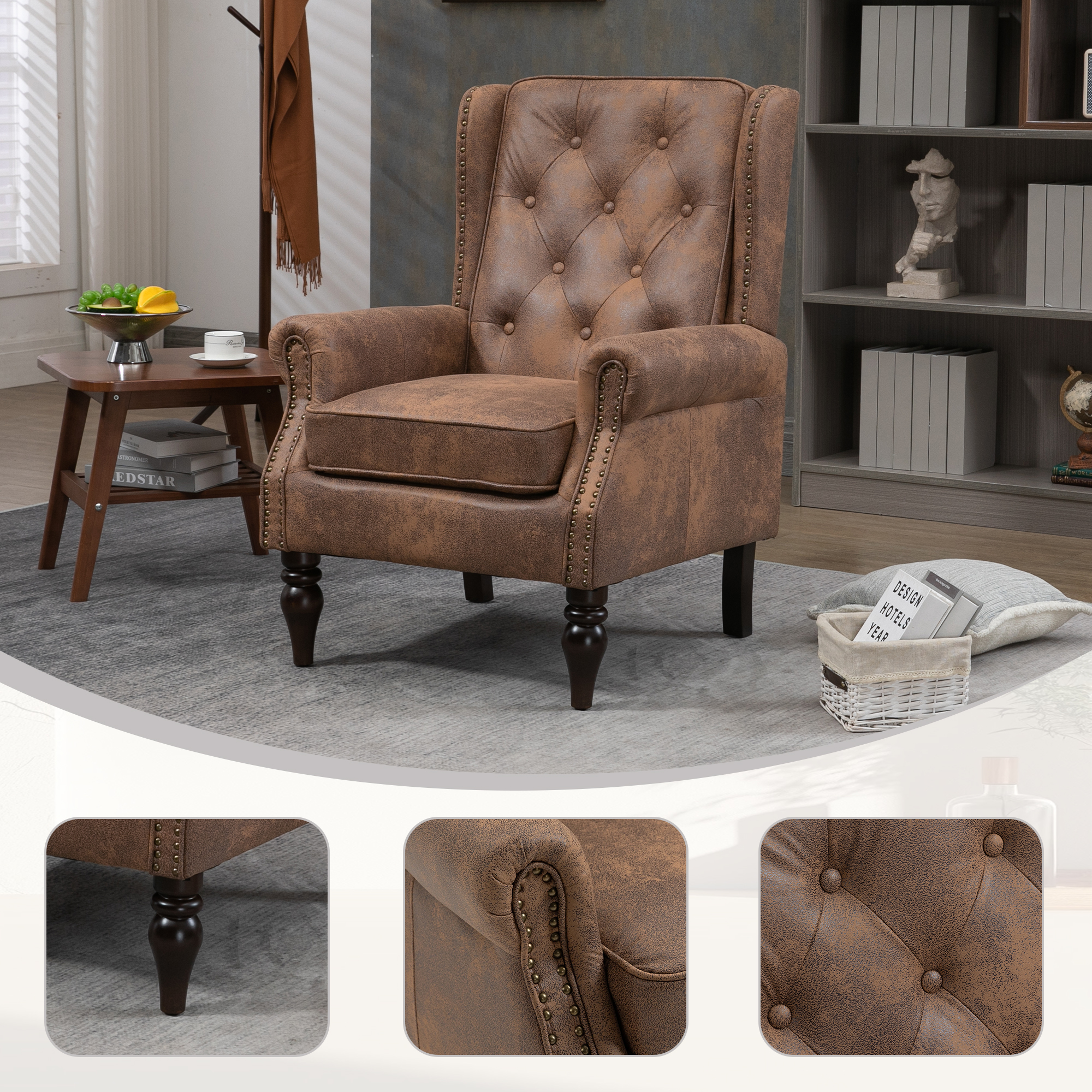 Fauteuil bois moderne