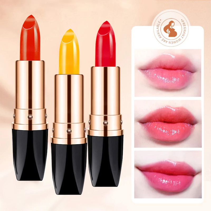 Ensemble Rouge à Lèvres Thermoactif 3 pcs, Baume Hydratant Longue Tenue