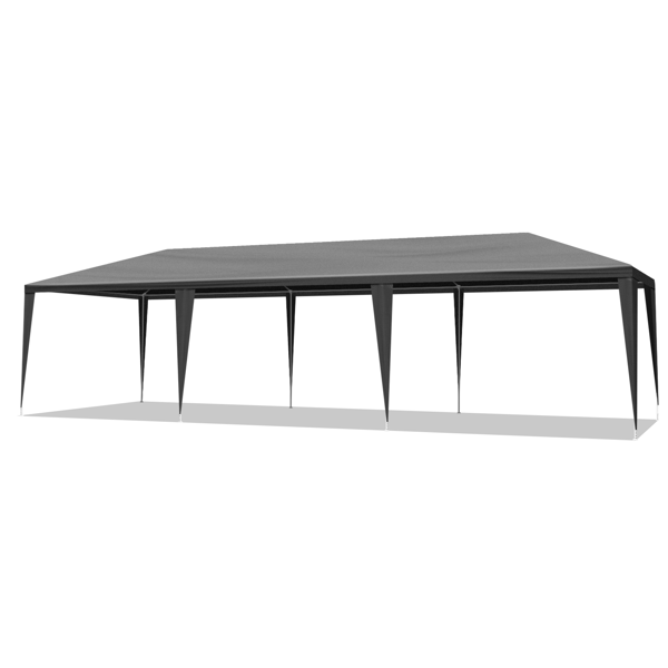Tente de fête 10'x30' avec 8 parois amovibles imperméable noir