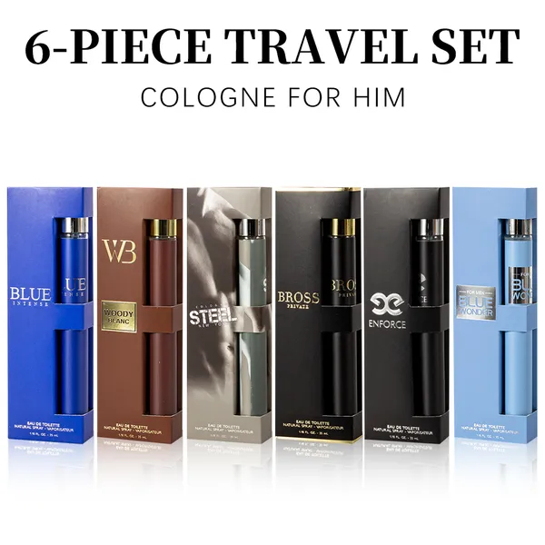Ensemble eau de toilette 6pc homme 35ml - Parfum longue tenue