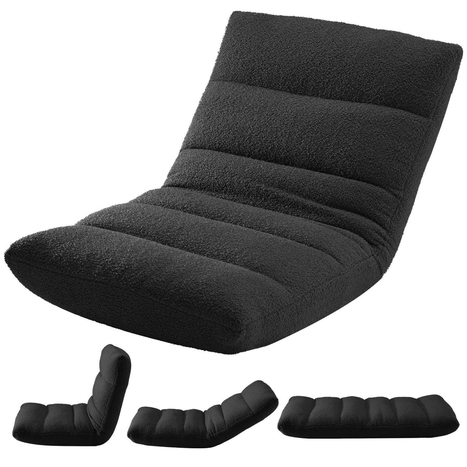 Chaise sol pliable mousse mémoire jeu lit
