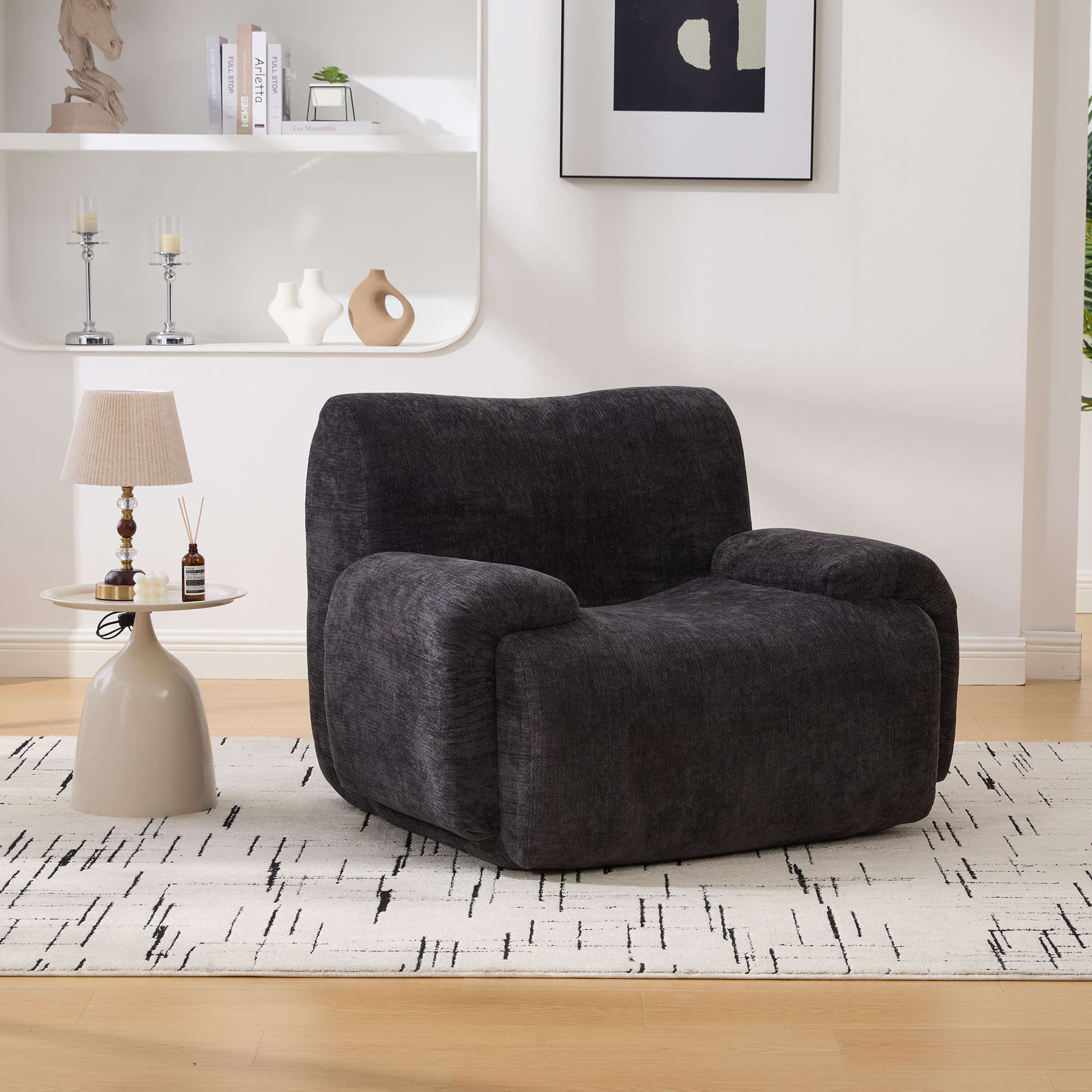 Fauteuil accent surdimensionné 42po - Noir