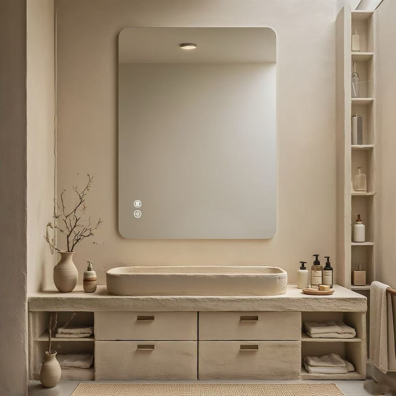 Miroir salle de bain rétroéclairé 30x40po