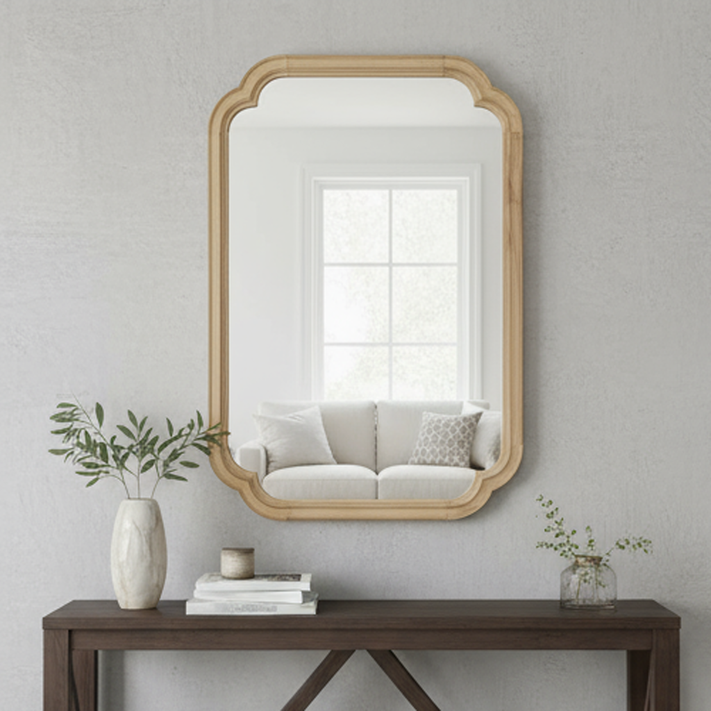 Miroir décoratif bois 24"x36" chambre