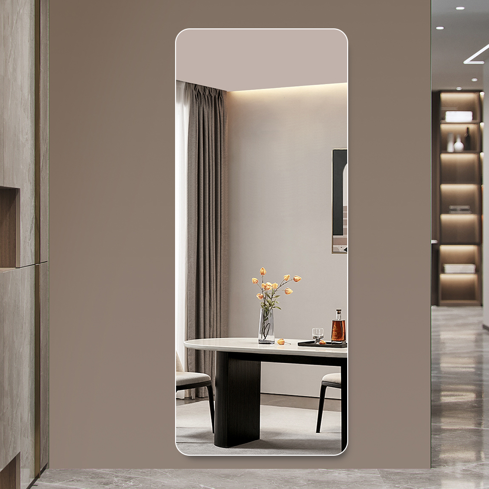 Miroir mural 60x15 po aluminium aviation
