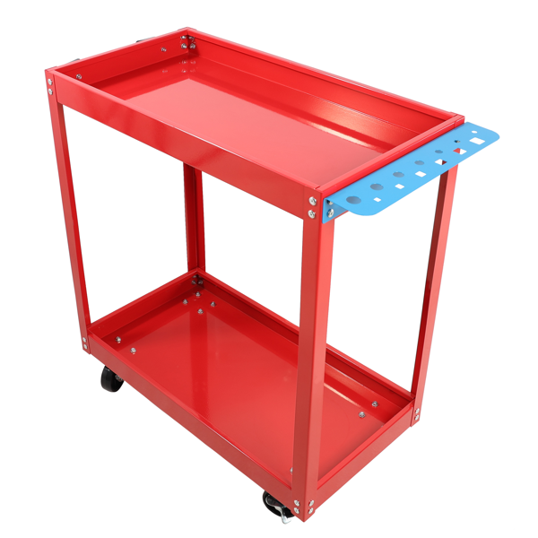 Chariot utilitaire 2 étages acier 400lbs rouge