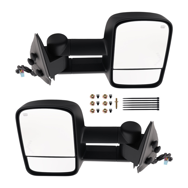 Rétroviseur latéral Chevy Silverado 3500 2003-2006 chauffant noir Arrow Lamp