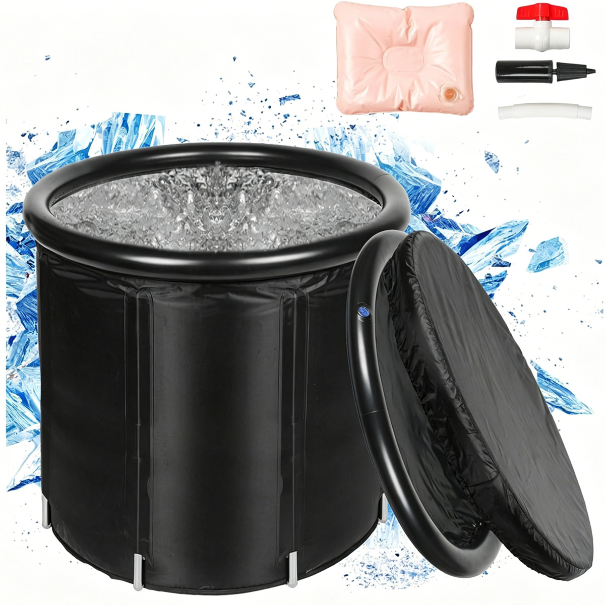 Baignoire immersion froide 105 gallons couvercle thérapie