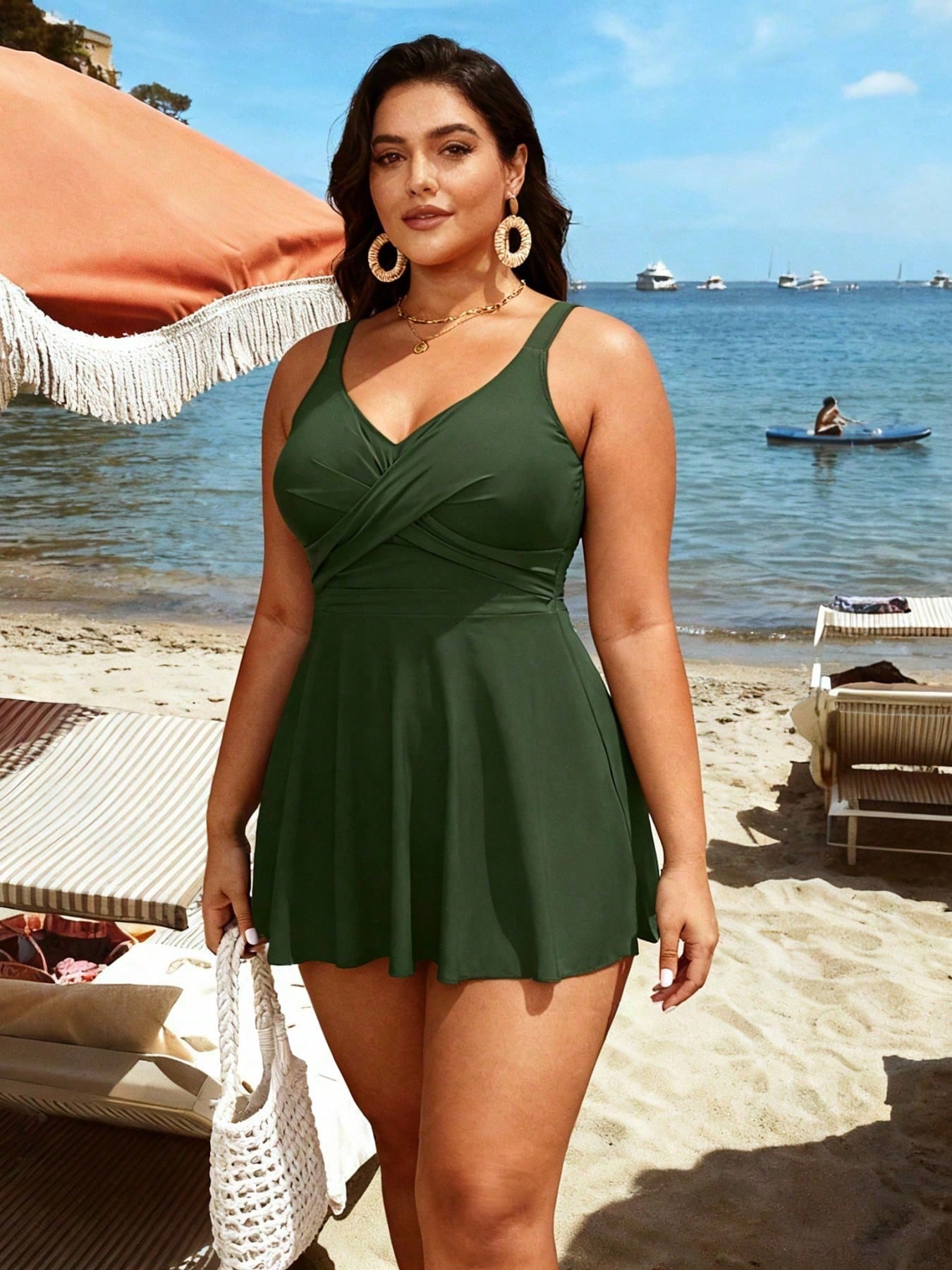 Robe maillot olive 2026 grande taille