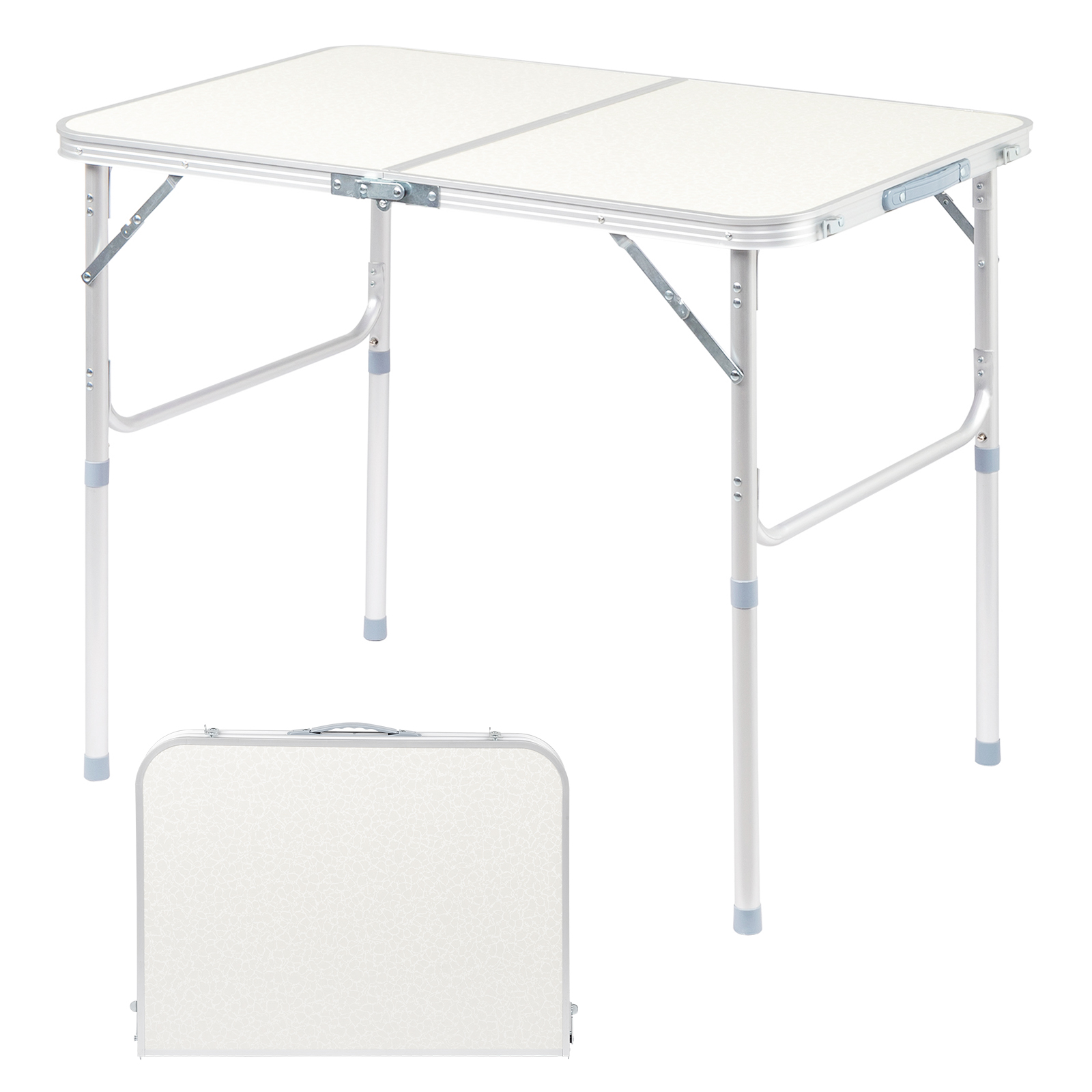 Table pliante aluminium portable 90-60 cm