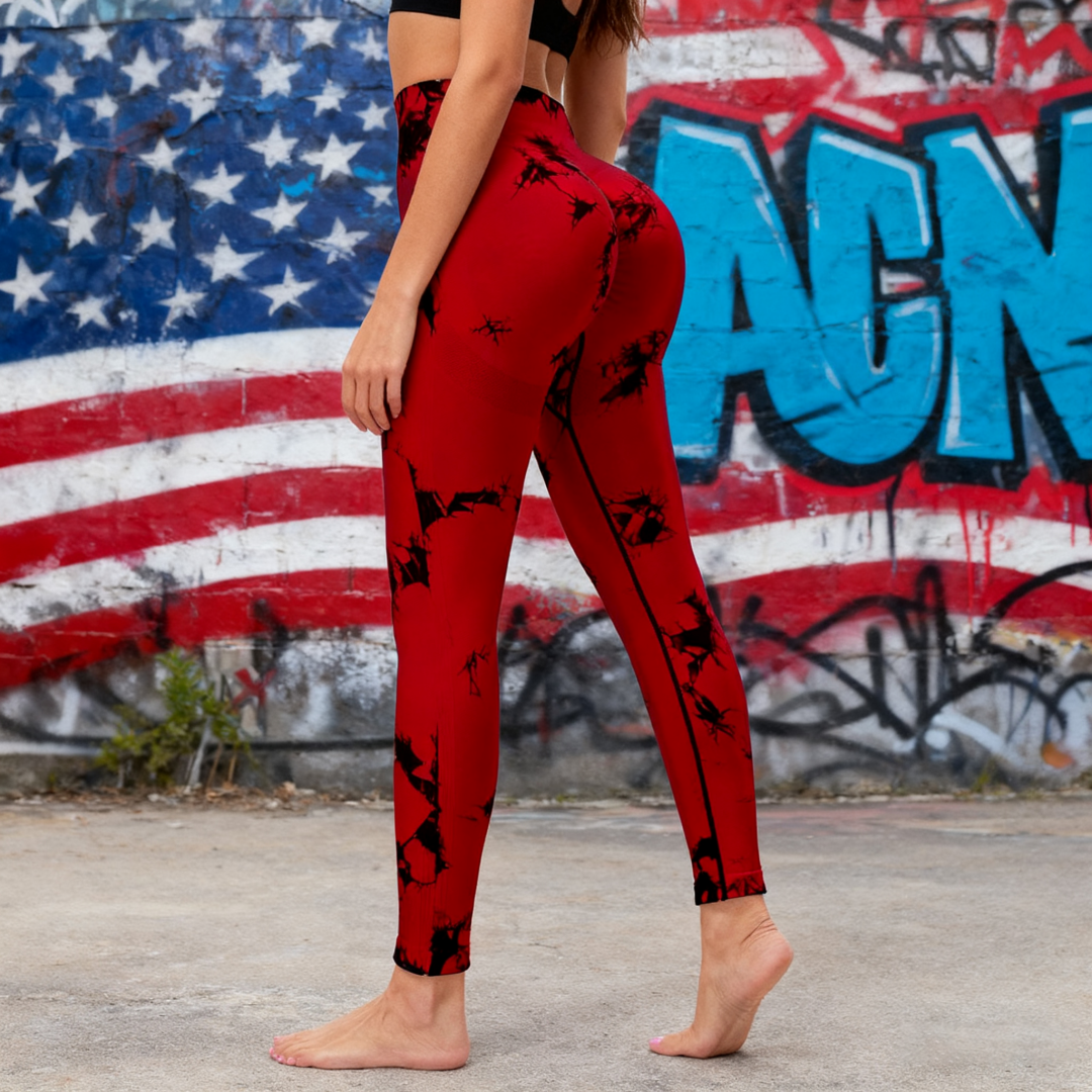 À retrait seulement - Pantalon yoga 9/10 imprimé 4 saisons