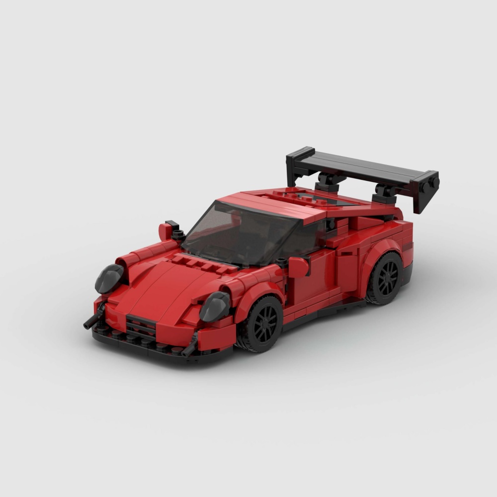 374 pcs blocs construction voiture sport Porsche 911GT3 RS