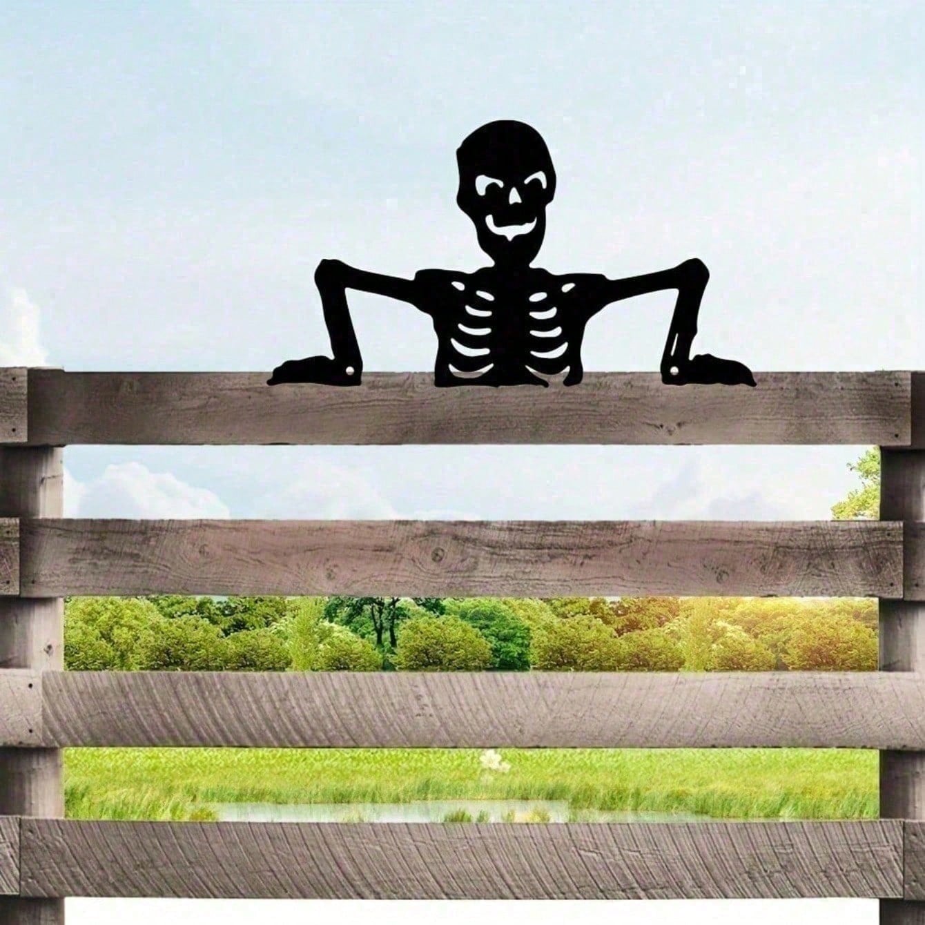 Plaque murale crâne gothique décor Halloween