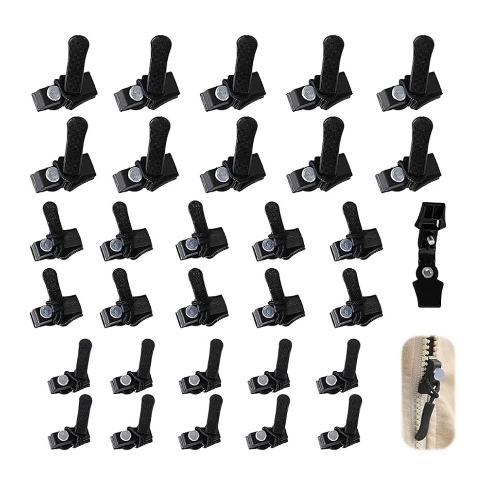 Kit réparation fermeture 30 pcs plastique détachable