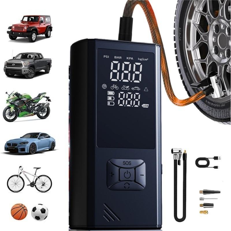 Gonfleur pneu portable sans fil voiture moto velo