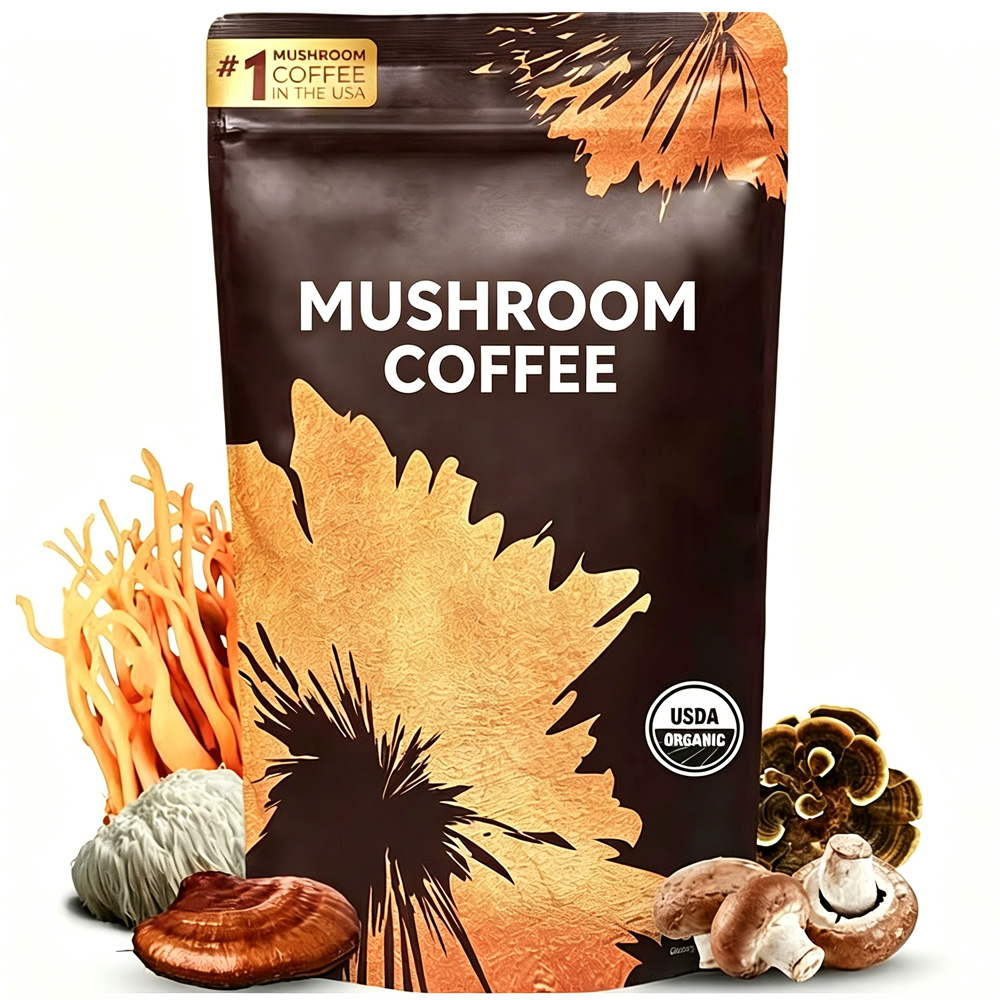 Café instant champignons biologiques 6 adaptogènes 30 portions