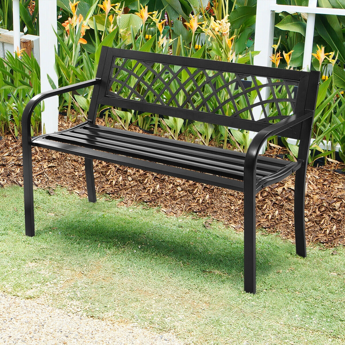 Banc Terrasse Cadre Acier