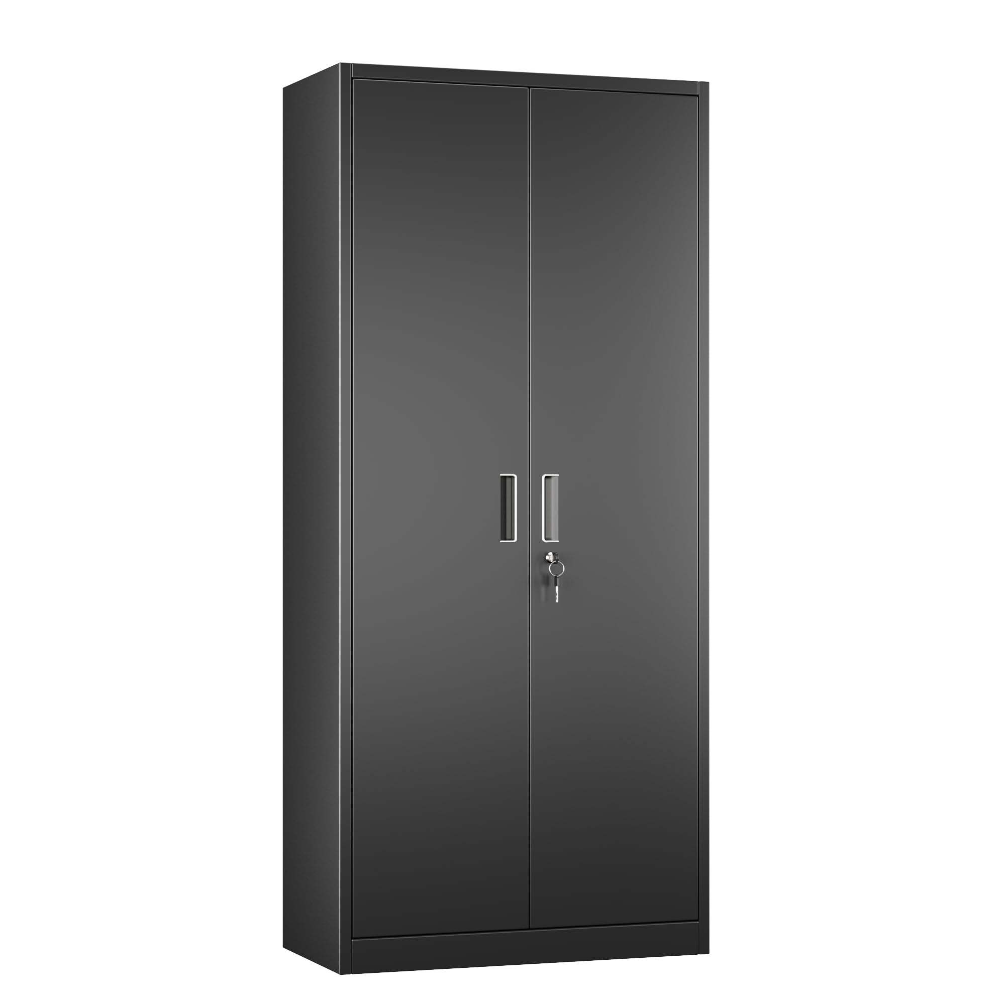Armoire rangement garage acier verrouillable 4 tablettes