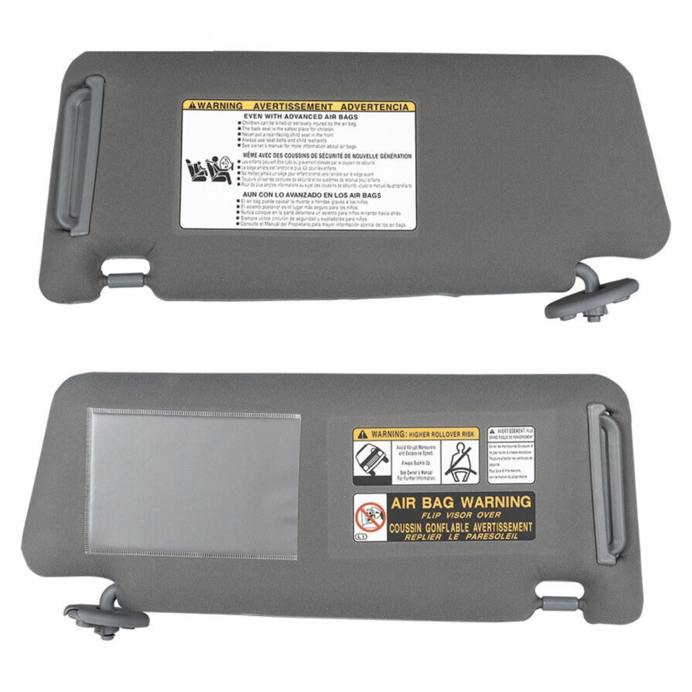 Visière soleil grise Toyota Tacoma 2005-2015 paire