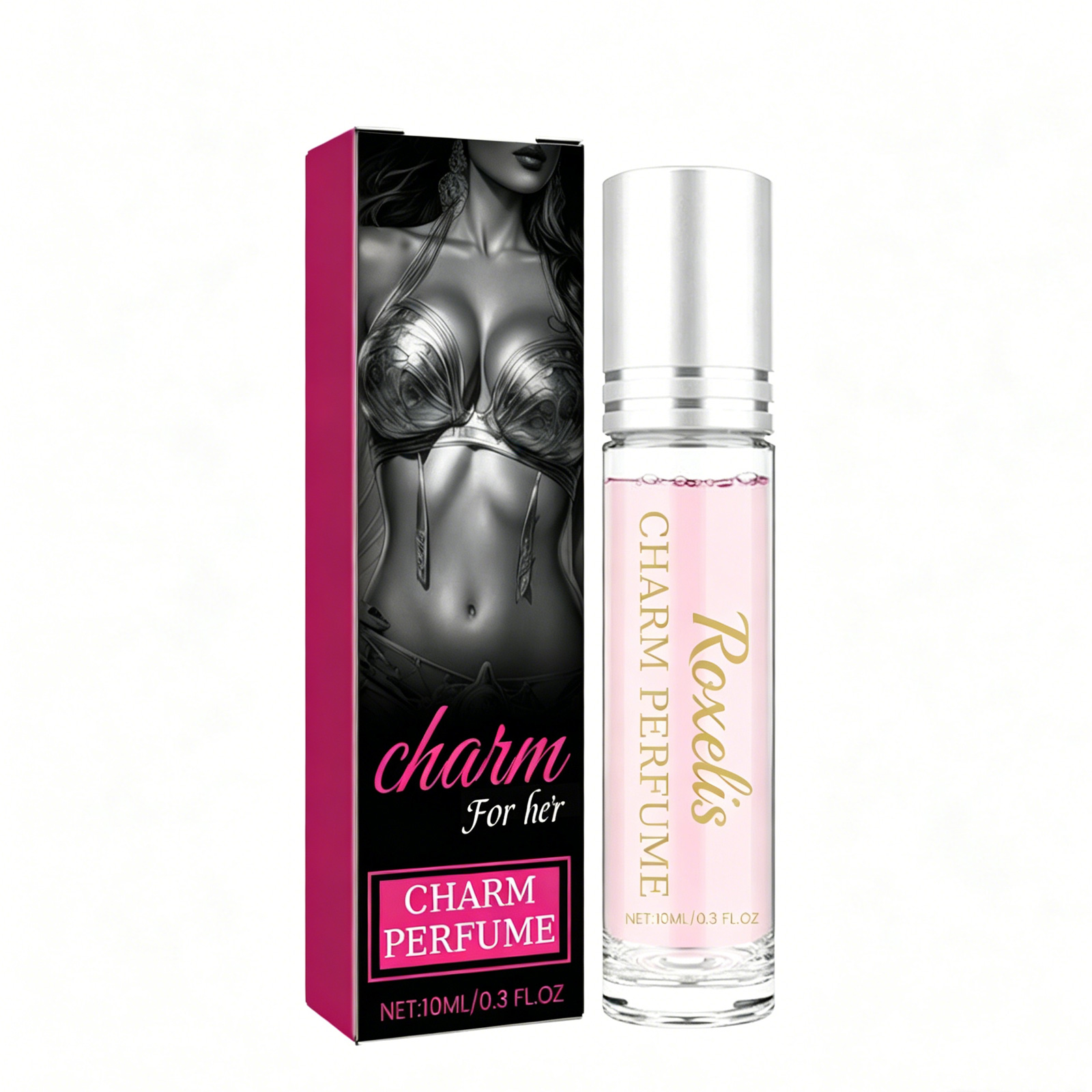Parfum rouleau charme femme léger élégant voyage, 10ml