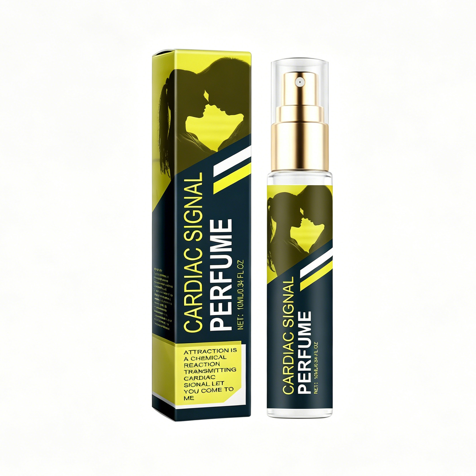 Vaporisateur parfum attraction signal cardiaque ambre