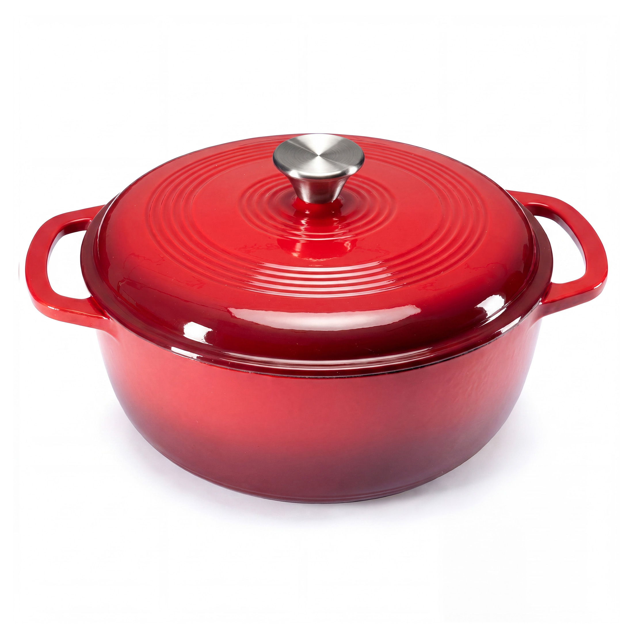 Cocotte fonte 6 pintes, couvercle étanche, cuisson lente