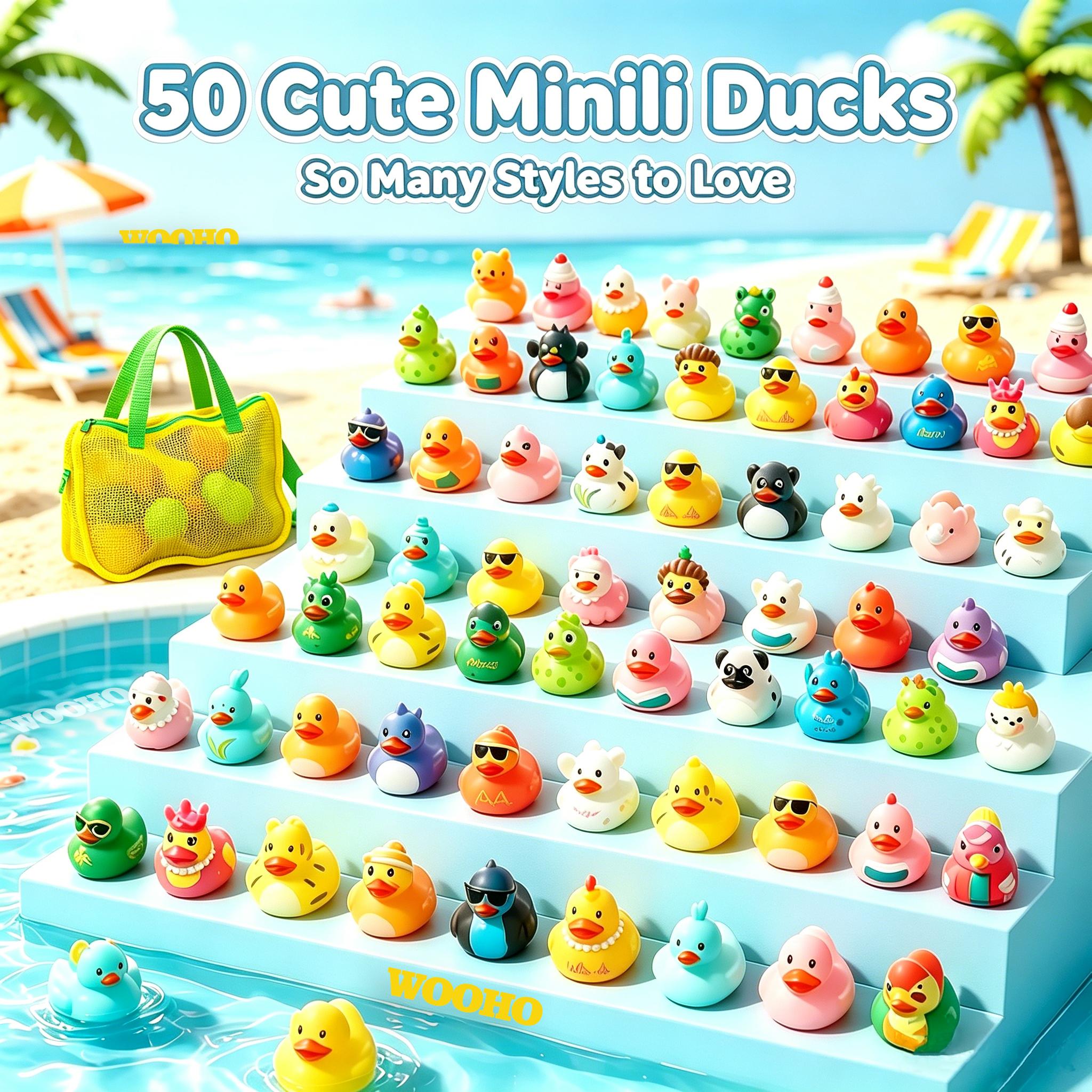 Multipack canards caoutchouc mignons jouets bain enfants