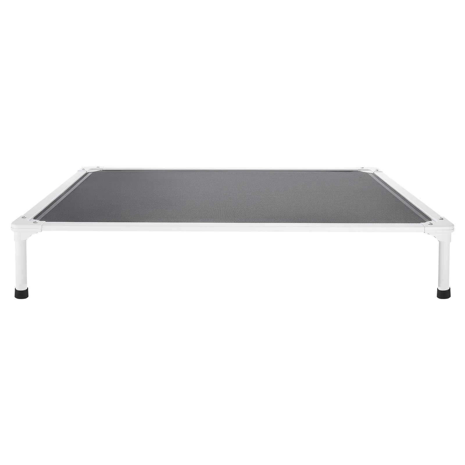 Lit chien surélevé XL cadre aluminium maille gris coussin