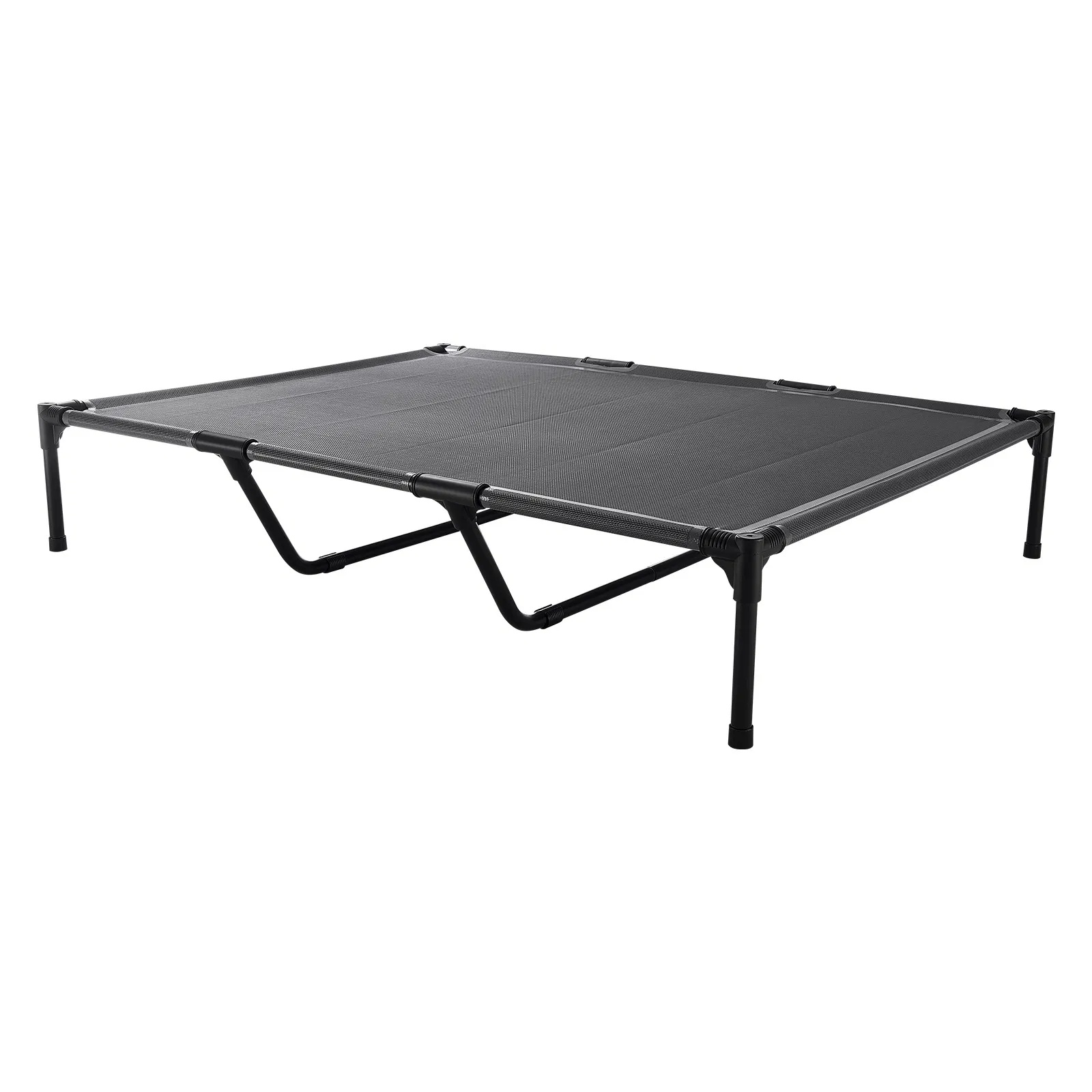 Lit Chien Surélevé XL Filet Respirant Gris Portable