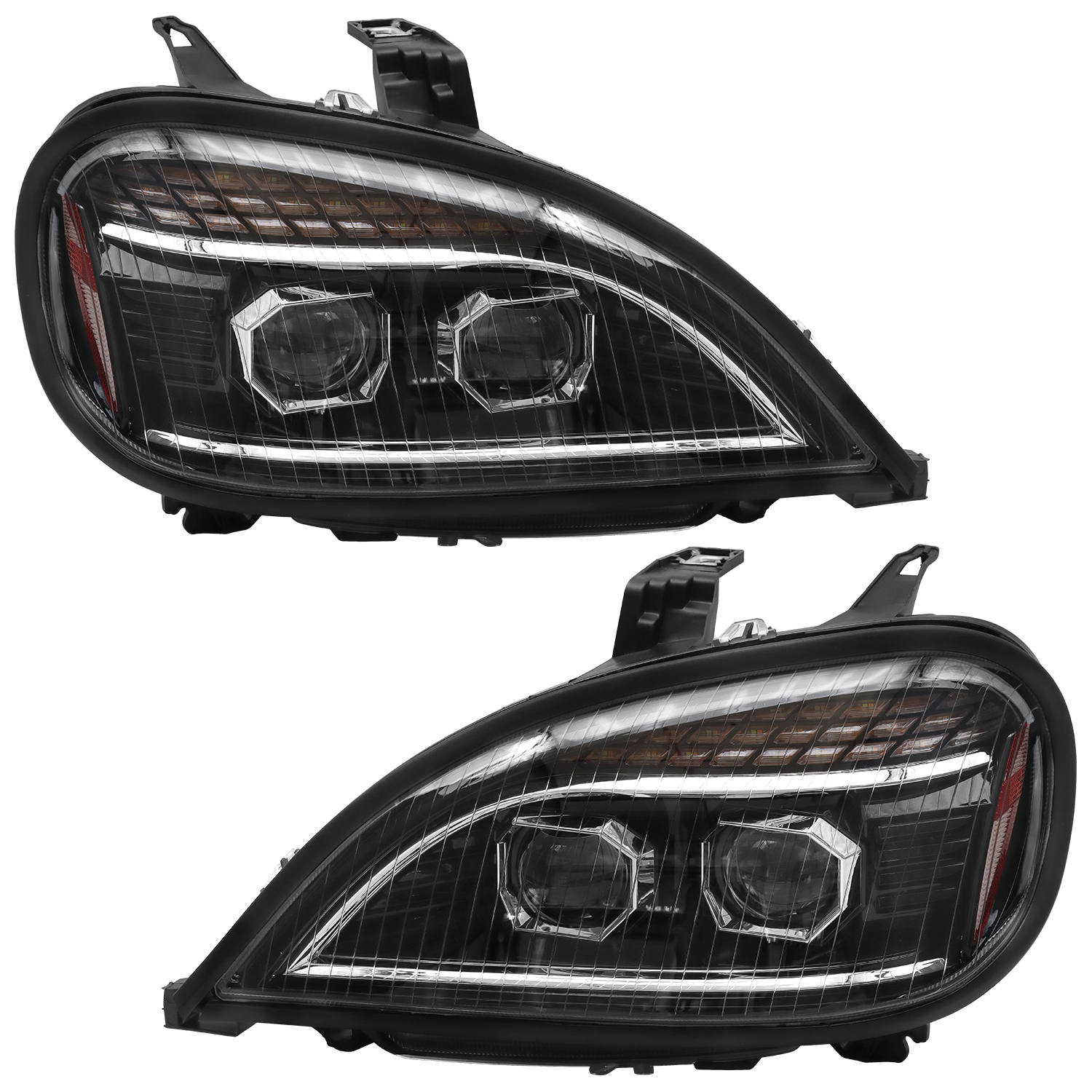 Ensemble Phares LED Freightliner Columbia 2004-2017 Noir