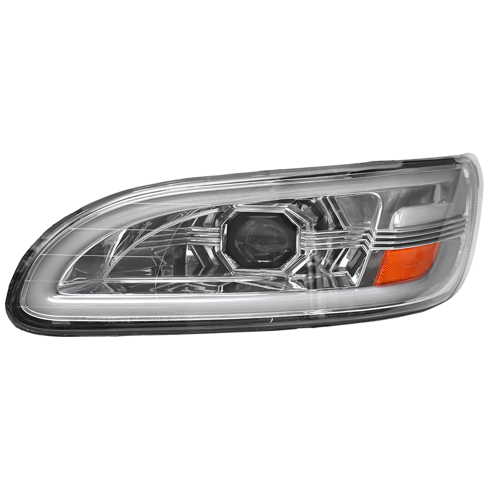 Phares chromés Peterbilt 386 2005-2016, LED