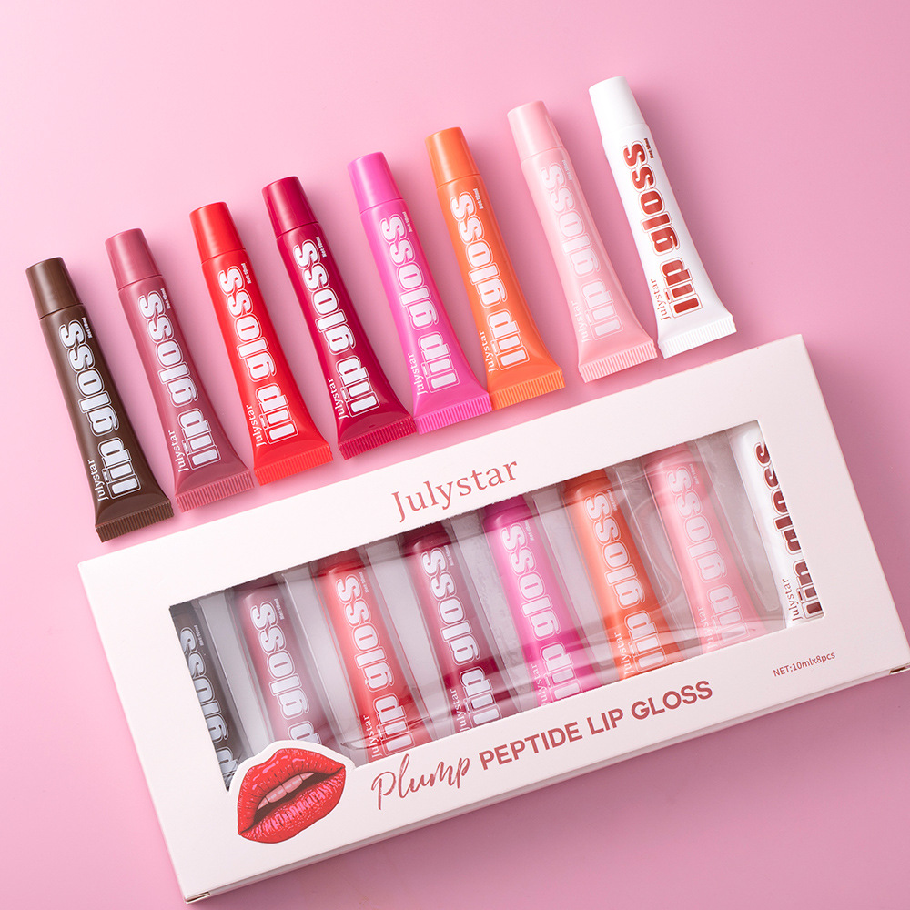 Gloss lèvres saveur fruit hydratant transparent 8 pièces